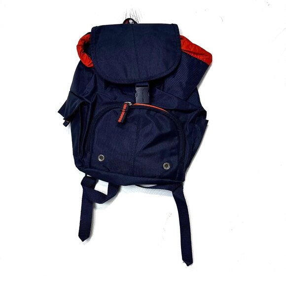 Eastsport Navy Blue Backpack Orange Lining 14" Tall Multiple Pockets Adjustable - Picture 1 of 5